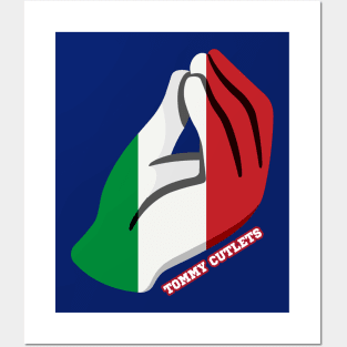 Tommy Cutlets Italian Hand, Italian Flag Posters and Art